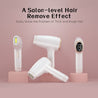 Portable epilator laser painless permanent laser hair removal handheld IPL hair removal (Rose-Gold & White)